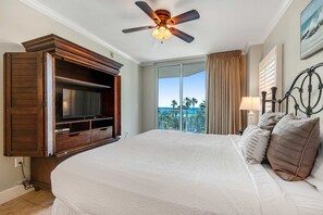 2 bedrooms, iron/ironing board, WiFi, bed sheets - 3rd Floor Picturesque Condo On Okaloosa Island Waterfall, Lazy River (Fort Walton Beach)