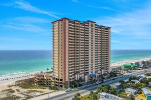 Exterior - Elegant & spacious condo with incredible Gulf-front views, two pools & gym (Panama City Beach)