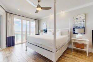 2 bedrooms, iron/ironing board, WiFi, bed sheets - Oceanfront condo with balcony, lagoon pool, hot tub, & pickleball (Panama City,)