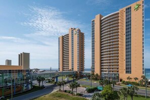 Exterior - Fifth-floor oceanfront condo with high-speed WiFi, Gulf view, Pools & Hot tub (Panama City Beach)