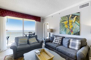 TV, DVD player, offices - Fifth-Floor, Gulf-Front Condo w/ Balcony, Beach Access & Shared Pools/Hot Tub (Perdido Key)