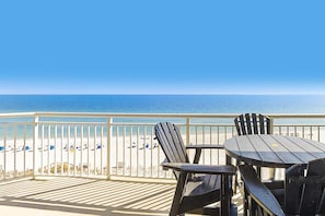 Outdoor dining - Fifth-Floor, Gulf-Front Condo w/ Balcony, Beach Access & Shared Pools/Hot Tub (Perdido Key)