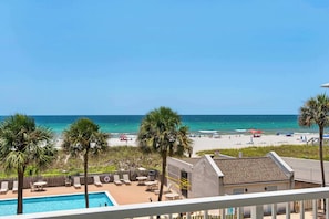Pool - 2-story condo with Gulf views, on-site pool, balconies, & easy beach access (Panama City Beach)