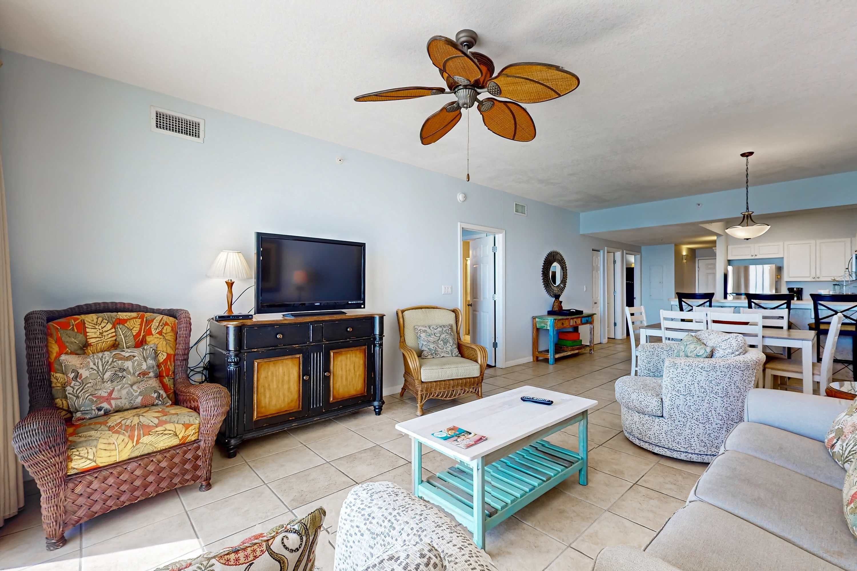 TV, DVD player, offices