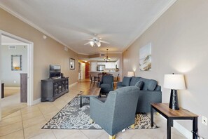 TV, DVD player, offices - 11th-floor, Gulf-front condo with views, pools, hot tub & tennis (Perdido Key)