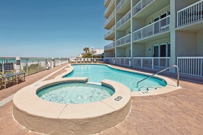 Pool - Chic & stylish beachfront condo with wraparound balcony, pools, & gym (Panama City Beach)