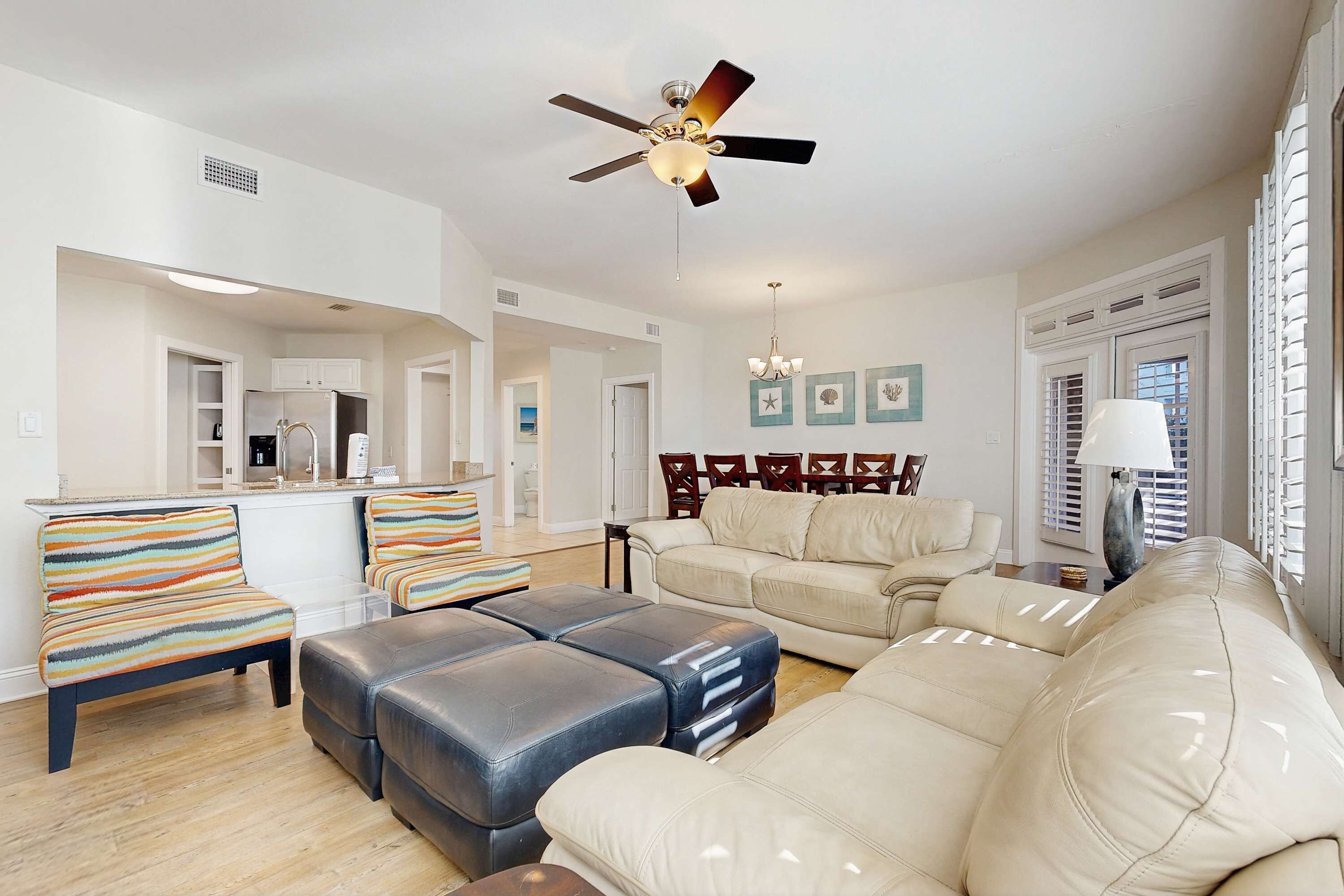 TV, DVD player, offices