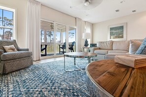 TV - Dog-friendly townhouse with two pools, hot tub, easy beach access, bikes, & deck (Perdido Key)