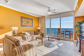 TV, offices - Gulf front Condo w/Views, Shared In/Outdoor Pools, Hot Tub, Gym, High-Speed WiFi (Panama City Beach)