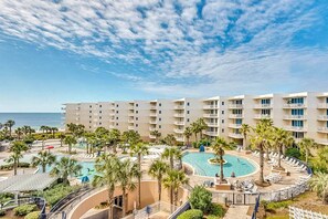 Pool - Welcoming, Coastal Condo On Okaloosa Island Playground, 2 Hot Tubs (Fort Walton Beach)