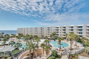 Pool - Inviting Condo On Okaloosa Island Children's Playground, 2 Hot Tubs (Fort Walton Beach)