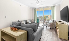 TV, DVD player, offices - Spacious, Beachy Condo On Okaloosa Island w/ Playground and Two Hot Tubs Access (Fort Walton Beach)