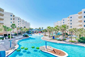 Pool - Picturesque Condo At Waterscape Expansive Balcony Waterfall, Lazy River (Fort Walton Beach)