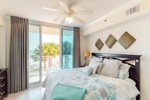 3 bedrooms, iron/ironing board, WiFi, bed sheets - Expansive Beachfront Condo at Waterscape w/ a Shared Pool, Hot Tub, & Lazy River (Fort Walton Beach)