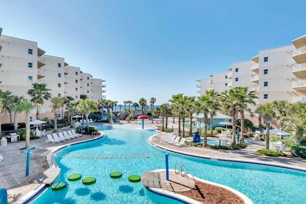 Pool - 5th Floor Gulf-Front Condo w/Free WiFi, Shared Hot Tub, Outdoor Pool, & More (Fort Walton Beach)