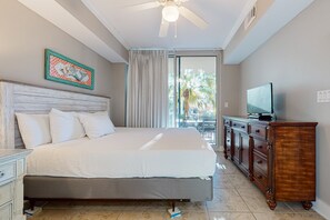 1 bedroom, iron/ironing board, WiFi, bed sheets - Welcoming Ground-Floor Condo At Waterscape Playground, 2 Hot Tubs (Fort Walton Beach)