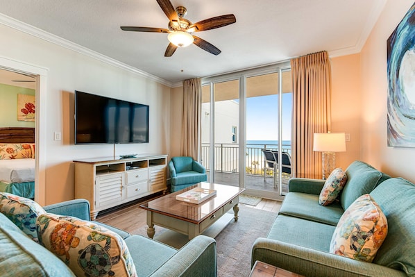TV, DVD player, offices - 6th Floor Coastal Condo At Waterscape Children's Playground, 2 Hot Tubs (Fort Walton Beach)