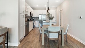 Dining - Landing | Modern 1BD, Yoga Studio, Gym (Four Corners)