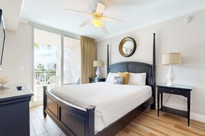 2 bedrooms, iron/ironing board, WiFi, bed sheets - 4th Floor Warm, Welcoming Condo On Okaloosa Island Waterfall, Lazy River (Fort Walton Beach)