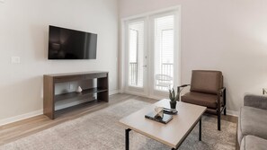Smart TV - Landing | Spectacular 1BD, Gym, Yoga Studio (Four Corners)