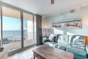 TV, DVD player, offices - Picture-Perfect Gulf-Front Condo On Okaloosa Island Playground, 2 Hot Tubs (Fort Walton Beach)
