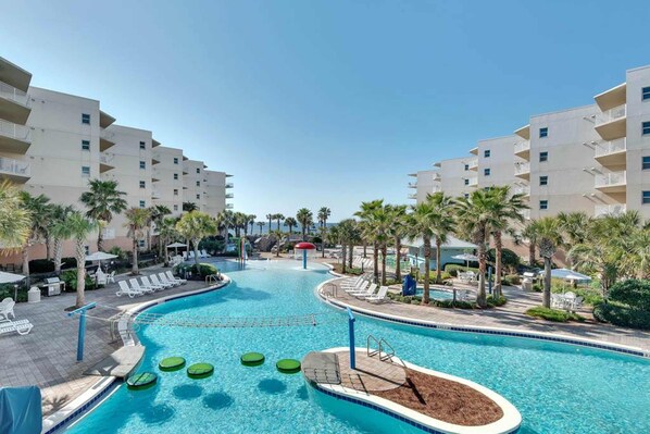 Pool - Spacious, Beachy Condo At Waterscape Children's Playground, 2 Hot Tubs (Fort Walton Beach)
