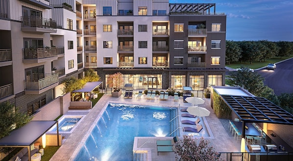 Pool - Landing | Stunning Studio, Courtyard, Game Room (Chapel Hill)