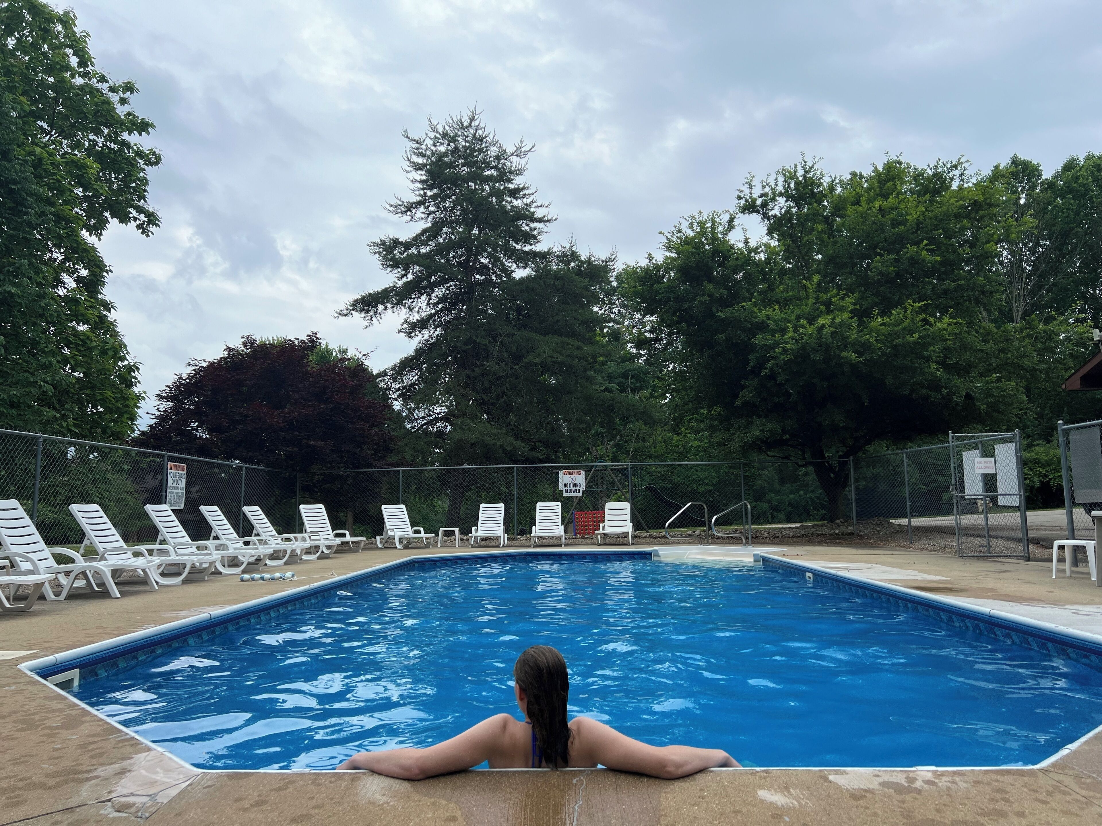 Seasonal outdoor pool