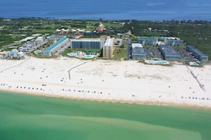 Beach nearby - Gulf view duplex with multi-level balcony, hot tub (Fort Morgan)