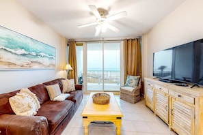 TV, DVD player - Ocean & Gulf front condo w/furnished balcony, shared in/outdoor pools, & hot tub (Gulf Shores)