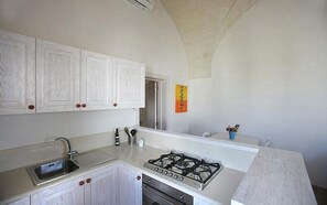 Fridge, oven, stovetop, dishwasher - Masserie Persichella - Villa Bilocale 4 (Borgagne)