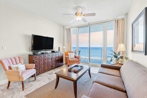 TV, DVD player - Gulf-front condo in the heart of town w/ resort pools, hot tubs & beach access (Gulf Shores)