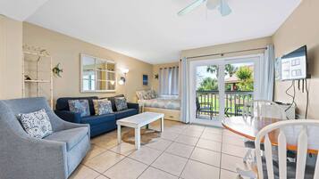 TV, DVD player, offices