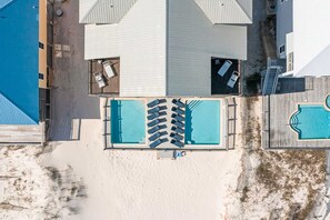 Exterior - Luxury Beachfront Duplex in Fort Morgan | Pool, Elevator and Wedding-Friendly (Fort Morgan)