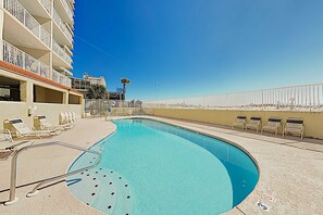 Pool - Clearwater condo with bunk room, pool, & balcony - walk to waves (Gulf Shores)