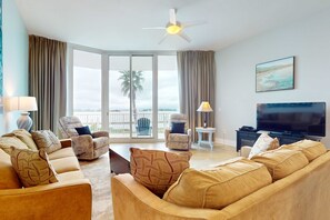 TV, offices - Brilliant water view condo with multiple pools, lazy river & internet (Orange Beach)