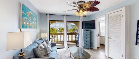 TV, DVD player, offices