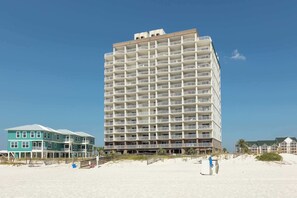 Exterior - Gulf front condo with community outdoor and indoor pools, hot tub, and sauna (Gulf Shores)