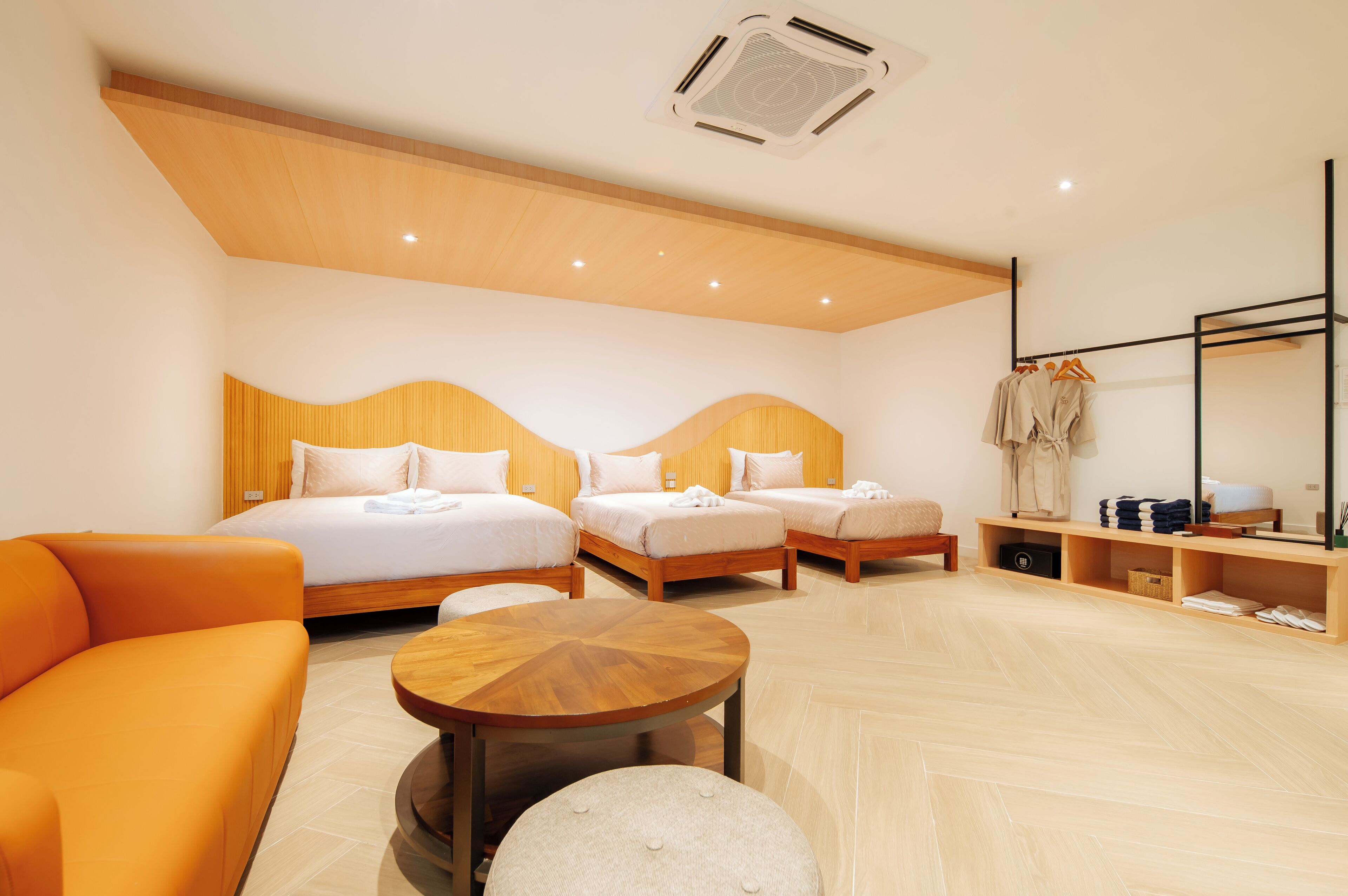 家庭客房 | 客房內保險箱、遮光布/窗簾、隔音