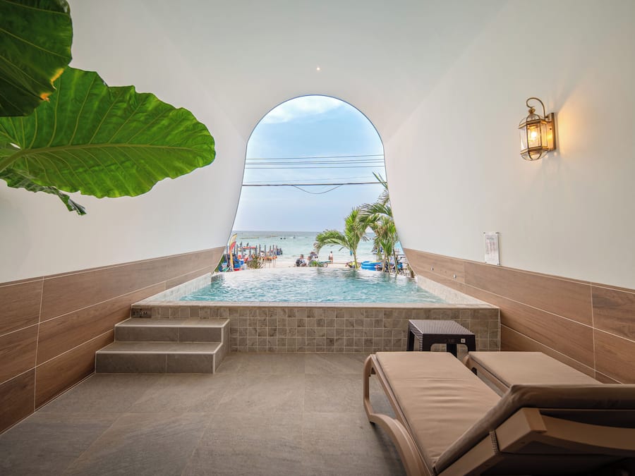 Kamar, pemandangan pantai | Kolam renang