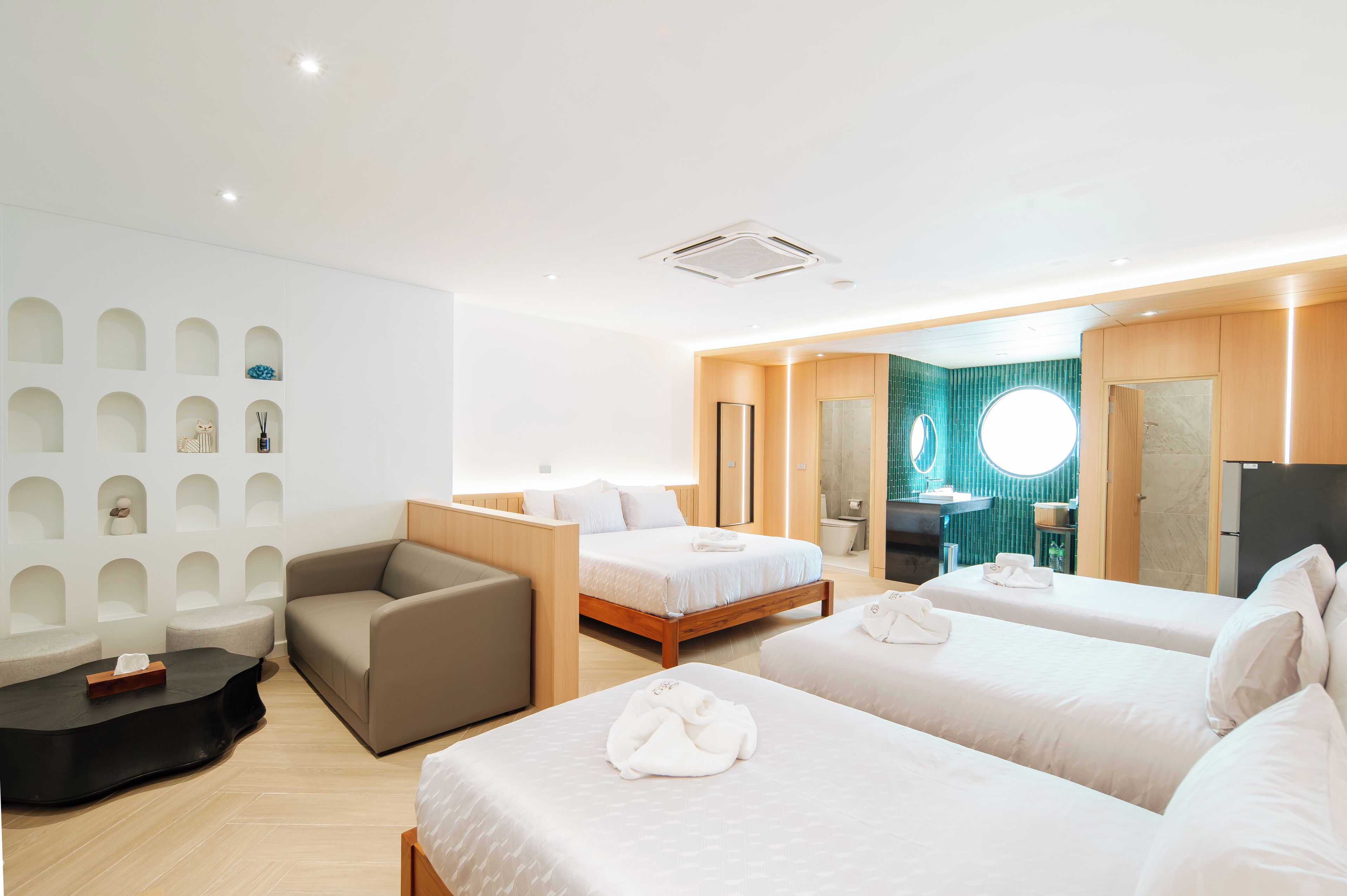 家庭客房 | 客房內保險箱、遮光布/窗簾、隔音