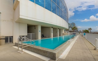 Indoor pool, outdoor pool