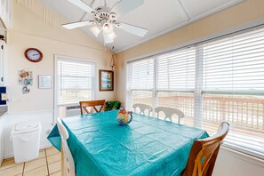 Dining - Gulf Front Home with Loft - Dog OK (Fort Morgan)