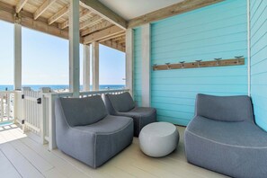 Property grounds - Completely renovated oceanfront home with shared outdoor pool, views, & balcony (Fort Morgan)