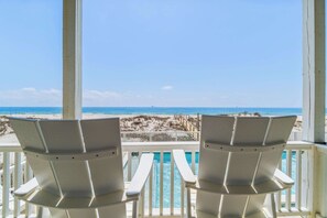 Property grounds - Completely renovated oceanfront home with shared outdoor pool, views, & balcony (Fort Morgan)
