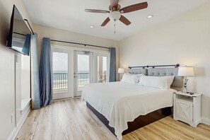 6 bedrooms, iron/ironing board, WiFi, bed sheets - Luxury Beachfront Duplex in Fort Morgan | Pool, Elevator and Wedding-Friendly (Fort Morgan)