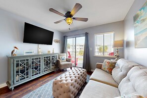 TV, offices - Gulf View Condo near the Beach & Golf w Resort Pools, Tennis & Gym (Fort Morgan)