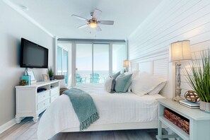 3 bedrooms, iron/ironing board, WiFi, bed sheets - Gulf-front condo with hot tub, sauna, indoor pool & beach access - near dining (Gulf Shores)