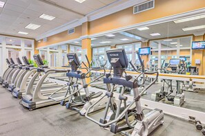 Fitness facility - Gulffront Condo W Furnished Deck, Beach Access, Fast WiFi & Shared Pool Hot Tub (Fort Morgan)