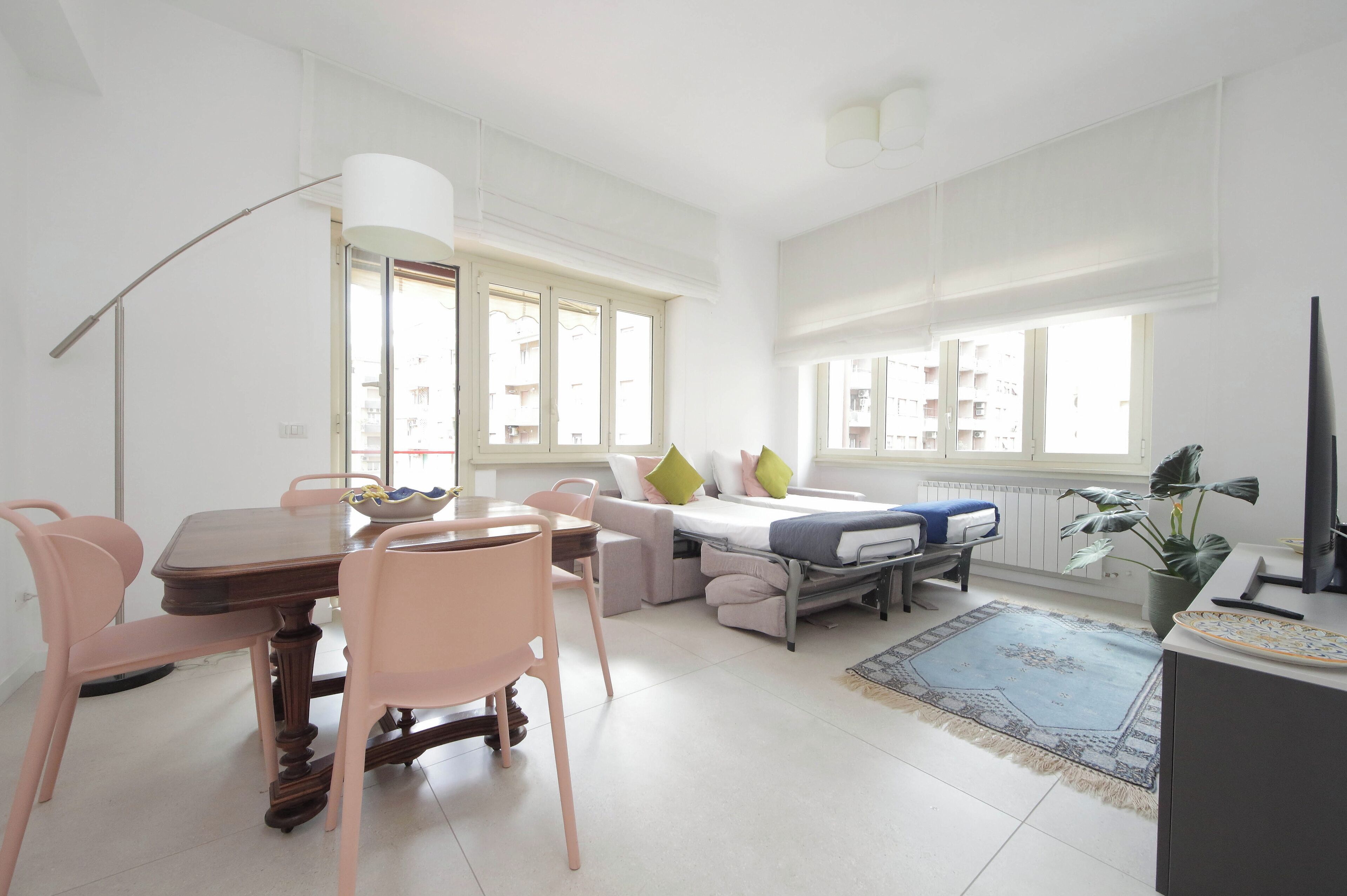 2 bedrooms, iron/ironing board, travel crib, free WiFi